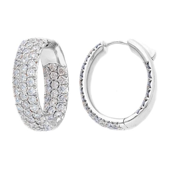 Boucles d'oreilles Babila Milano Femme Luxury  in Or blanc Diamante 3.16 Ct 273211BB - 273211BB